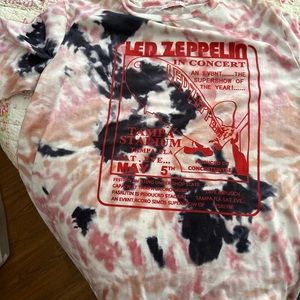 Led Zepplin T-Shirt, tie-dyed